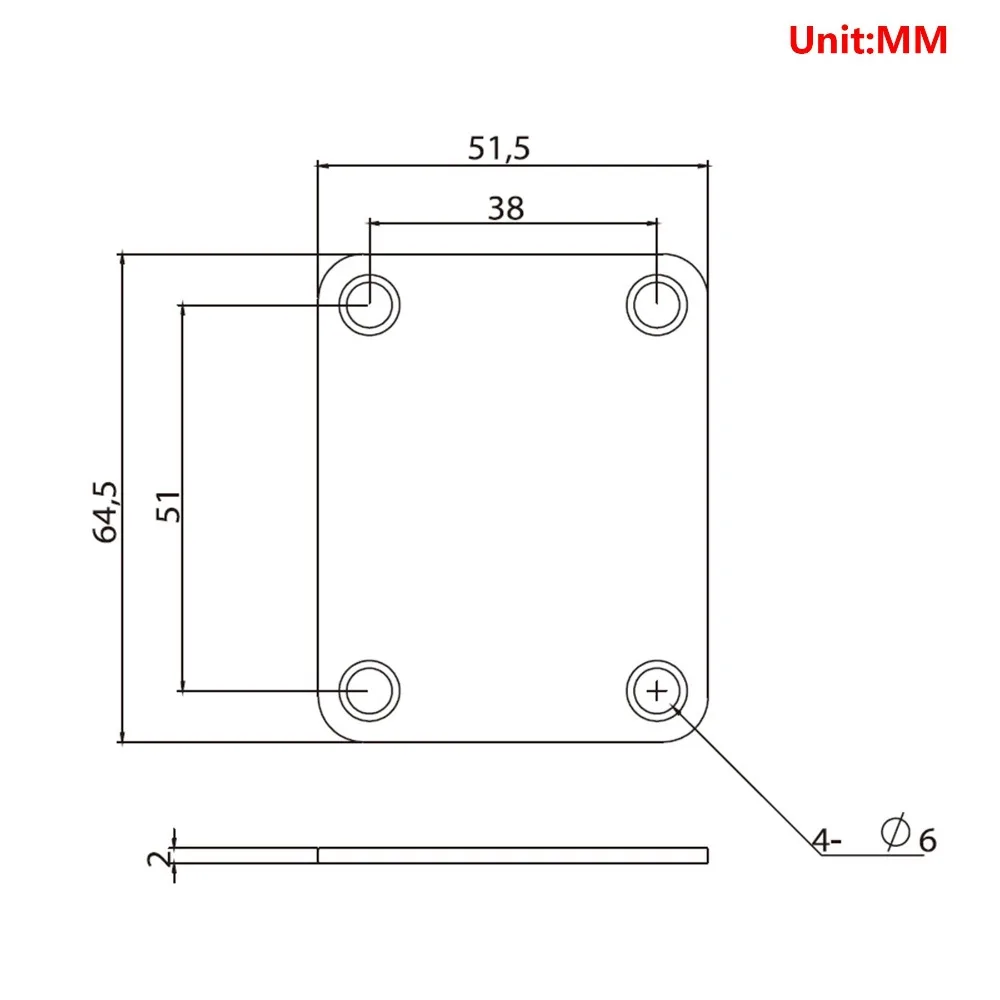 Vintage-style Iron Neck Plate 4 Hole Guitar Accessories Handle Protection plate Shank Electric Guitar Neck Plate Fender