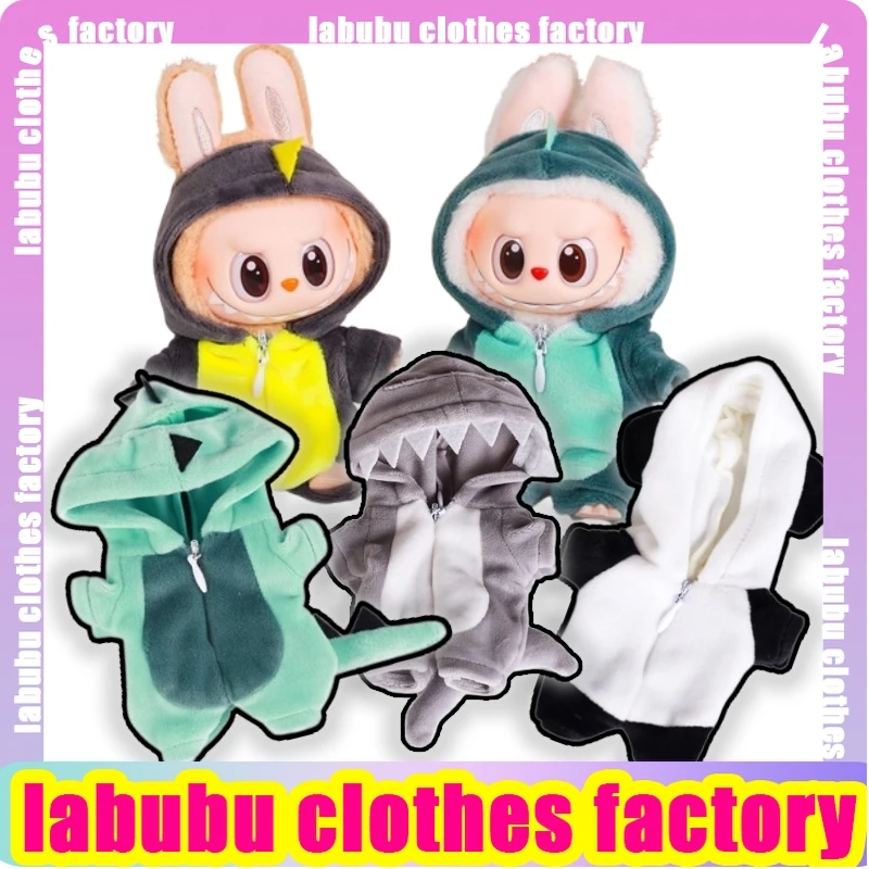 

Labubu Dinosaur Costume Set 6Pcs with Hat, Animal Outfit for Labubu V1 V2 Plush Doll, Doll Clothes Clothing