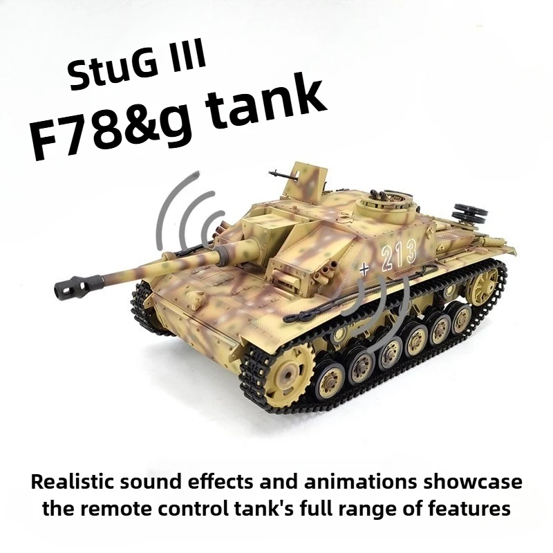 

3868-1 1/16 Panzer III F-8 Tank Electric Remote Control Off-Road Simulation Tank Remote Control Car Toy