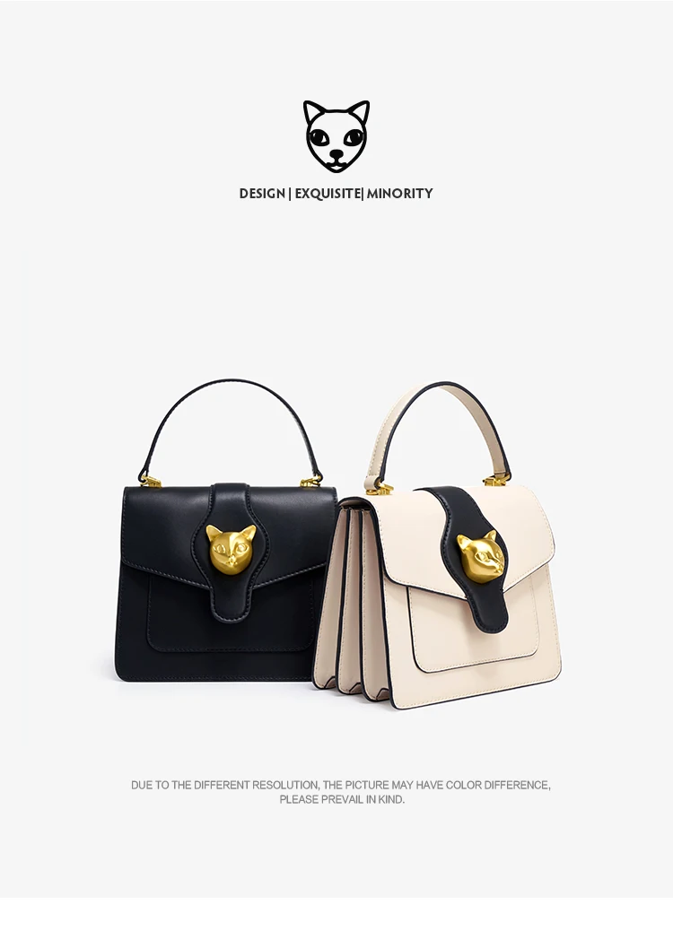 Bolsos de Mujer BAFELLI, NUEVO 2026, Moda de Celebridades, Bolso de Mano con Diseño de Gato, Bandolera, de Cuero, de Diseñador, Elegante y de Lujo