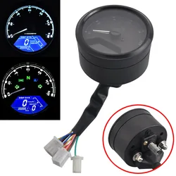 Motorcycle LCD Digital Odometer Tachometer Speedometer 2 - 4 Cylinders 12000rpm Moto Panel Speedometer Accessories Universal