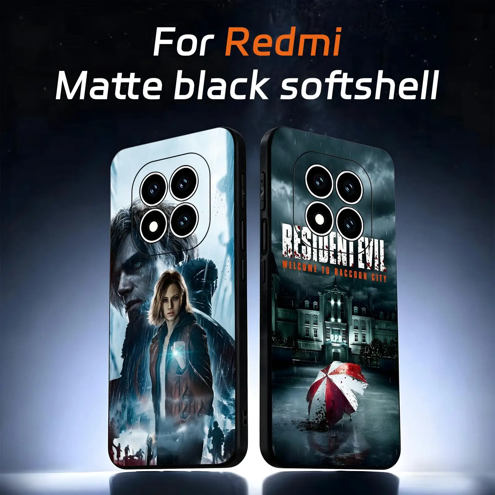 

hot game Resident Evil Phone Case For Redmi Note15 14 13 12 11Pro Plus 5G 14C A3 Soft Black Phone Cover