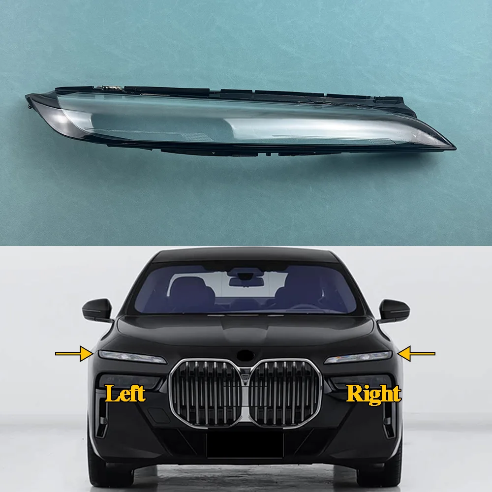 

For BMW 7 Series G70 2023 2024 2025 Headlight Lens Cover Transparent Lampshade Headlamp Shell Plexiglass Auto Replacement Parts