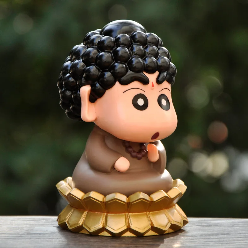 10CM Anime Crayon Shin-chan cos Lord Buddha Cute Anime Action Figure Hobbies Toys  Japanese Dolls Desktop Decorations Gifts