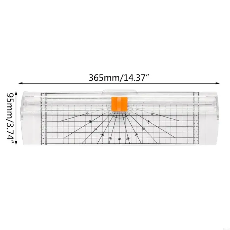 B2RD Paper Cutter Two-Way Practical Paper Trimmer with Side Ruler School Office Supplies for Cutting Paper Photographs Label