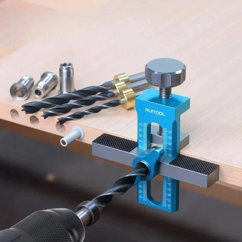Cabinet Door Mounting Jig Quick Positioning Hole Opening Tool Adjustable Aluminum Alloy Cabinet Portable Cabinet Mount Locator