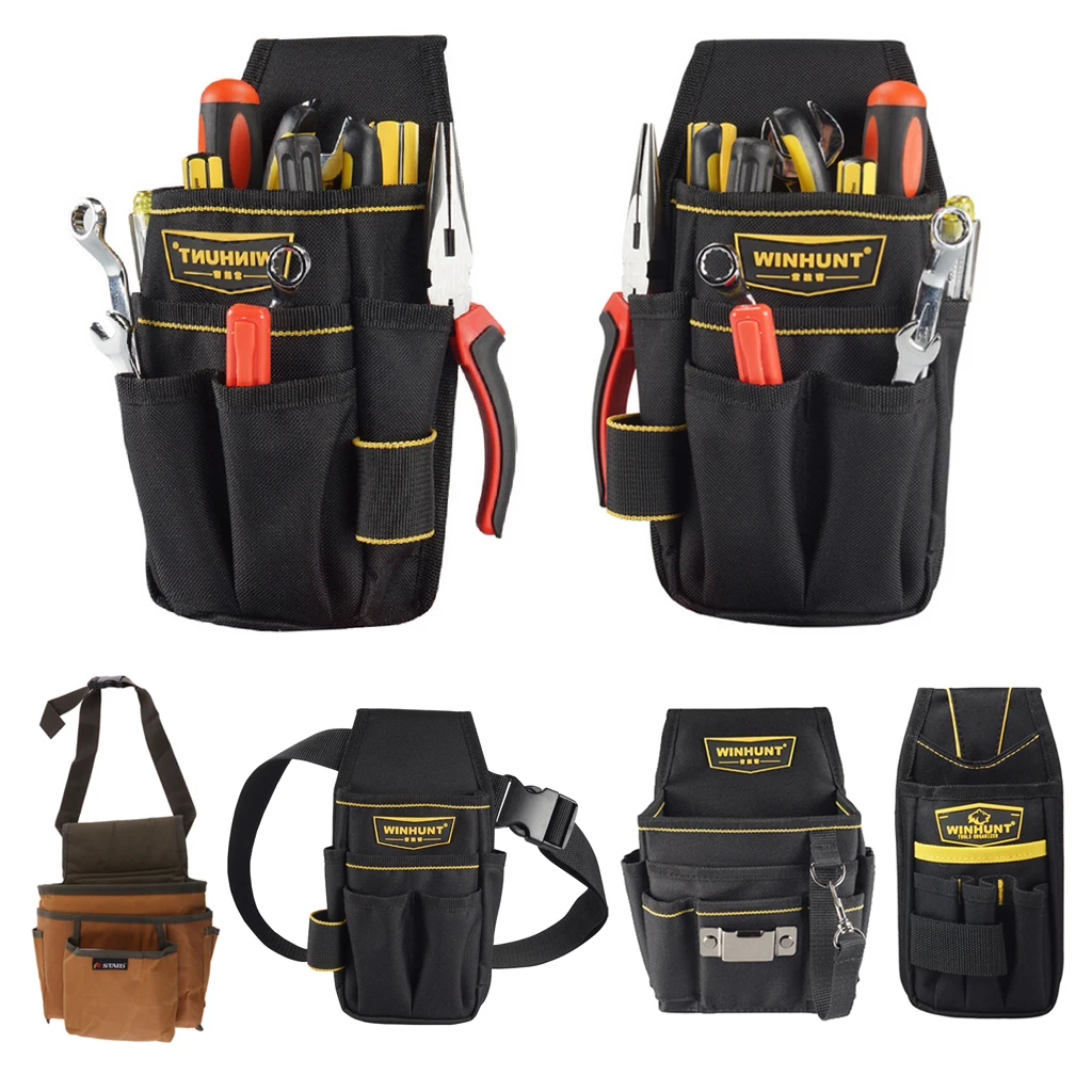Woodworking Waist Belt Tools Bag Multi Compartment Tool Holder for Men’s Work and Construction Projects
