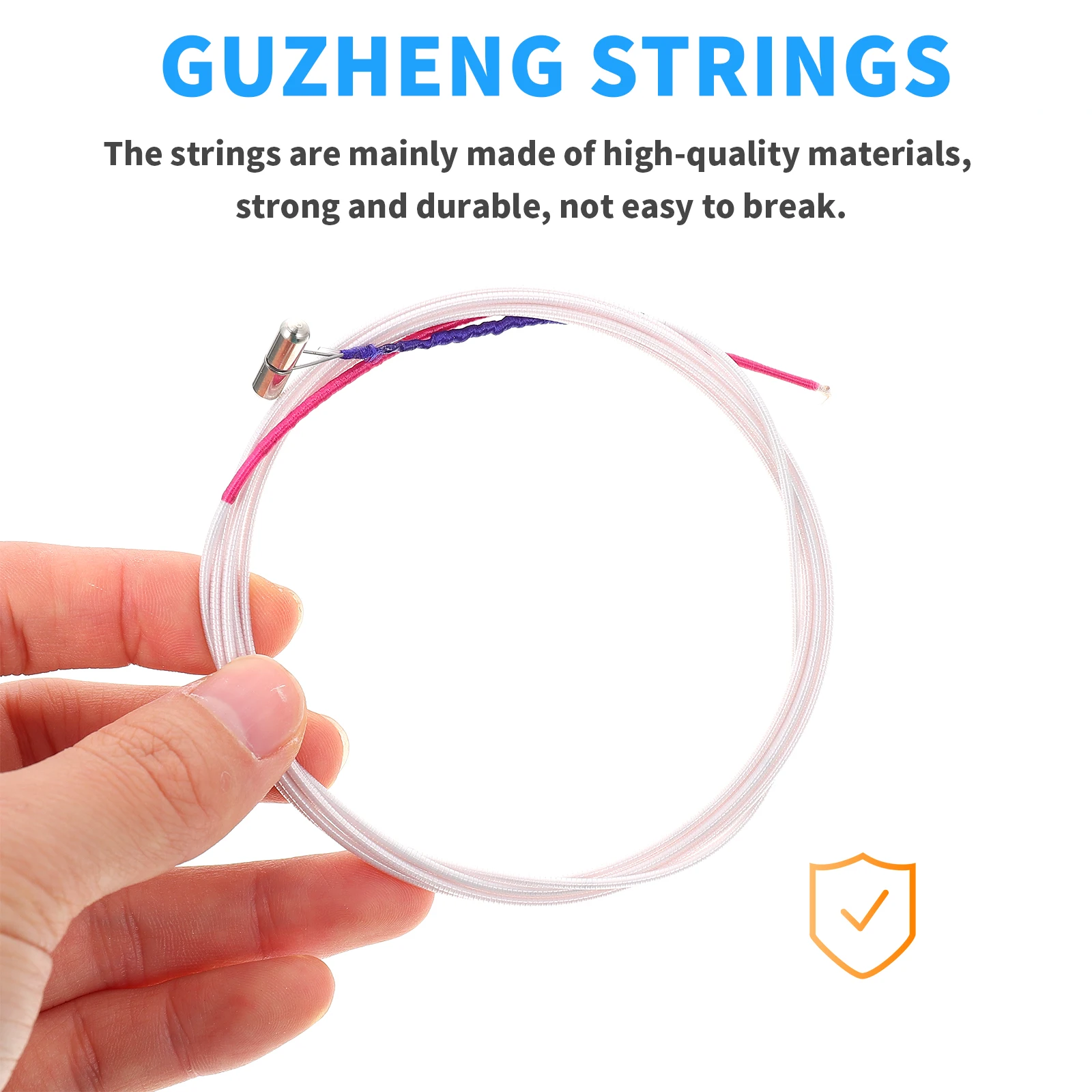 

21pcs Guzheng Strings Replacement Kit Durable Nickel Plated Steel Core Nylon Strong Practical Accessories Parts for Changing