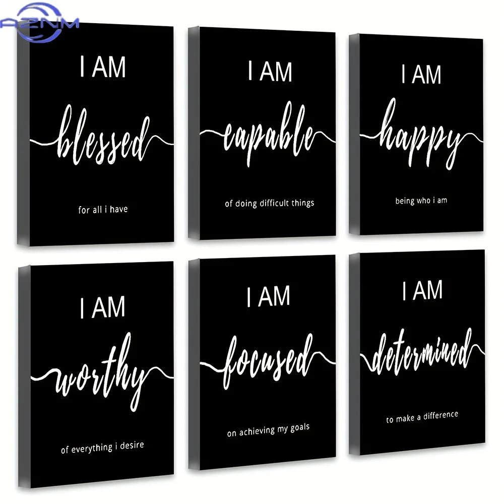Inspirational Office Wall Art Motivational Wall Decor Quotes Wall Art for Living Room Encouraging Canvas Posters for Bedroom Say