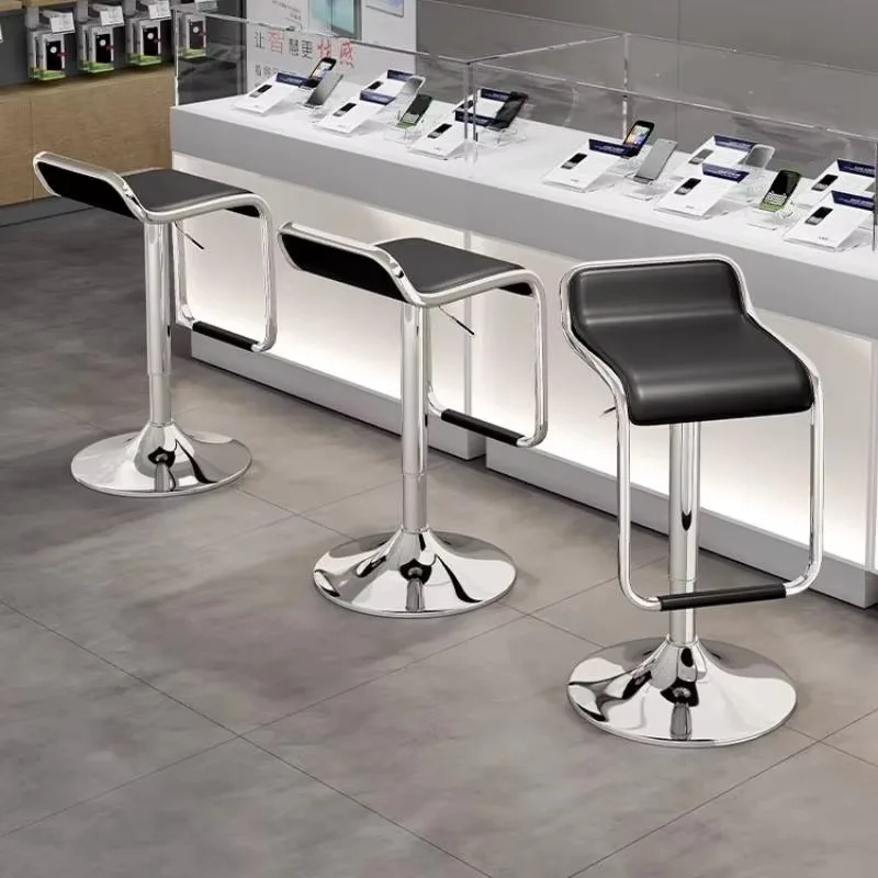 

Commercial Backless Bar Stools Swivel Metal Elegant Modern Bar Stools Cheap Unique Minimalist Sillas Para Barra Bar Furniture