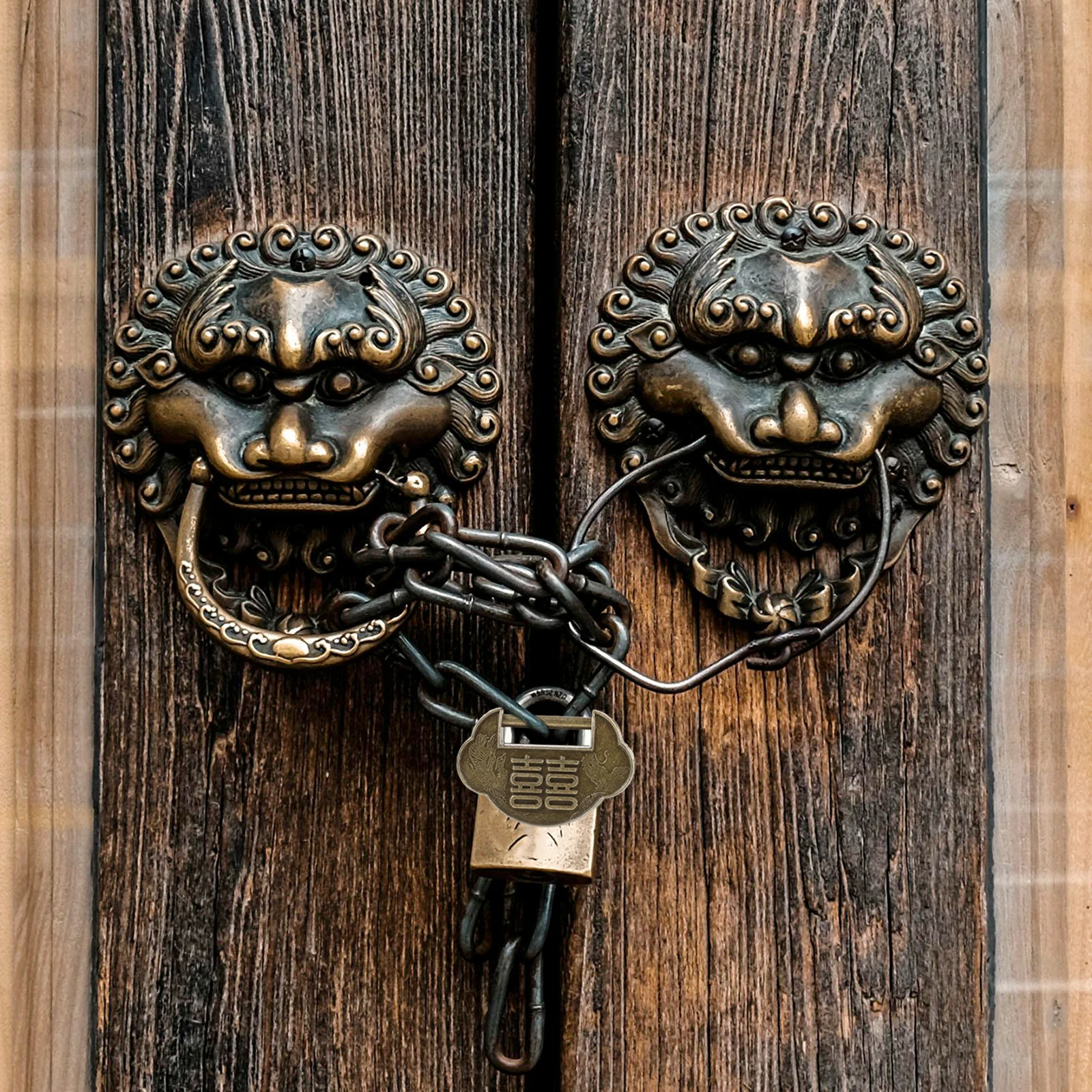 

1Set Retro Copper Padlock Style Jewelry Box Mini Lock Latch Cabinet Accessory Decorative Vintage Buckle