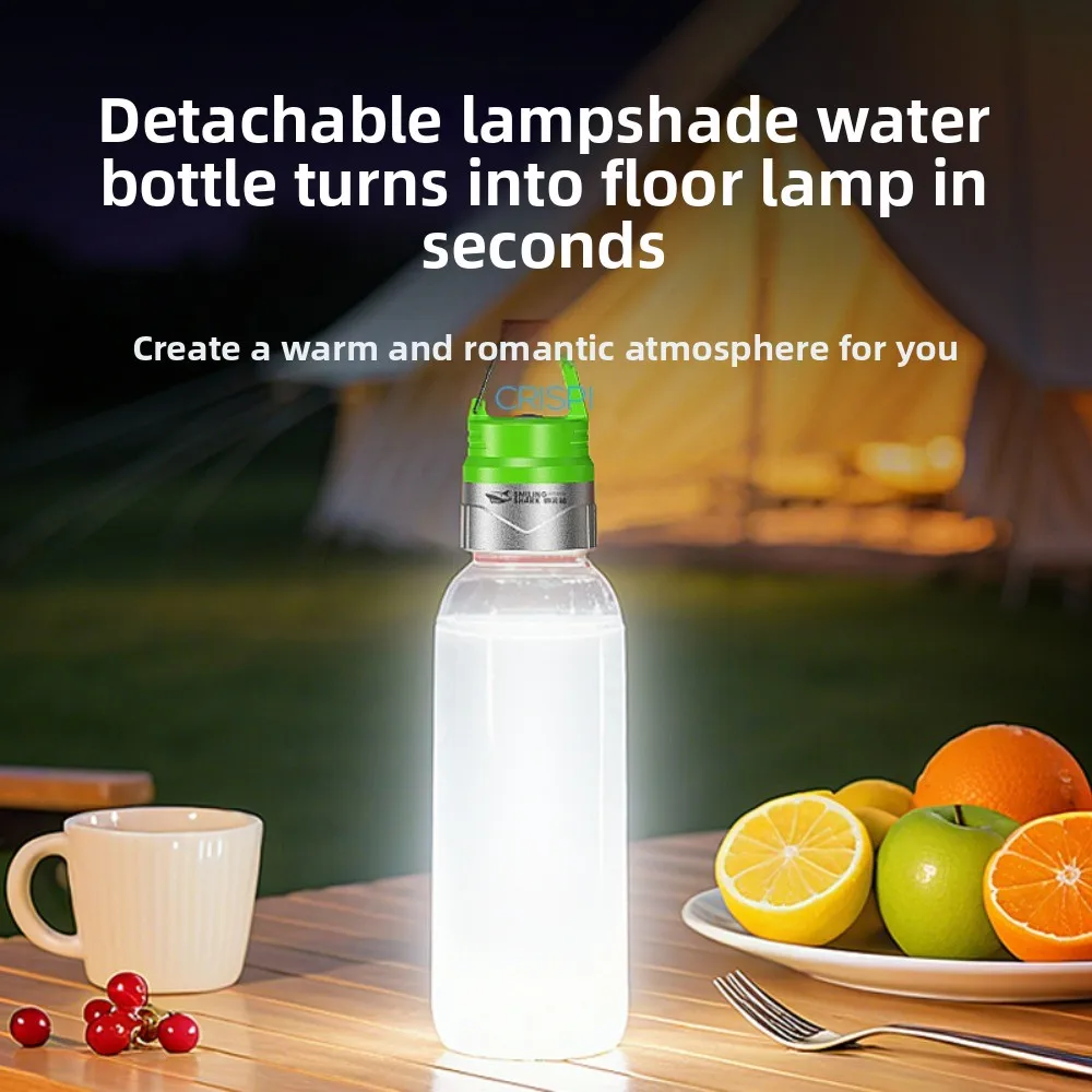 Super Bright Bottle Cap Camping Light Rechargeable Multi-Functional Waterproof Mini Flashlight Long-Lasting Battery Ambient Use