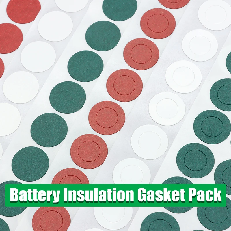 20~500pcs 18650 21700 26650 Li-ion Battery Insulation Gasket Green Red  Barley Adhesive Paper Glue Fish Electrode Insulated Pads