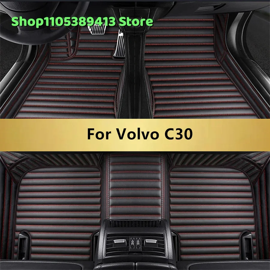 

Artificial Leather Custom Car Floor Mats For Volvo C30 2013 2012 2011 2010 2009 2008 2007 Car Mat Accessories Mats Carpets Auto