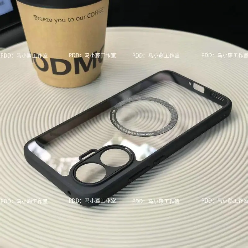 

Magsafe Case For Xiaomi POCO F7 X7 Pro Luxury Armor Transparent Magnetic Back Cover For POCO F7 Ultra Wireless Charging Funda