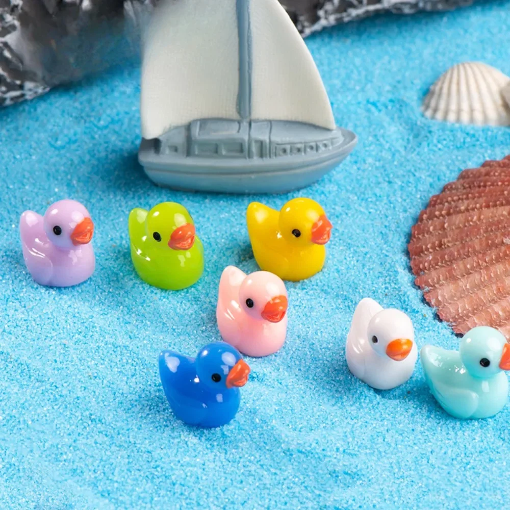 

1pc Resin Mini Duck Miniature Figurines Ornaments Decor Yellow Animal Garden Crafts Tiny Duck Landscape Plants Fairy муравьи