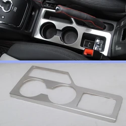Car Gear Shift Decoration CD Navigation Cover Trim for Compass Patriot 2011 2012 2013 2014 2015 2016 Accessories ABS Chrome