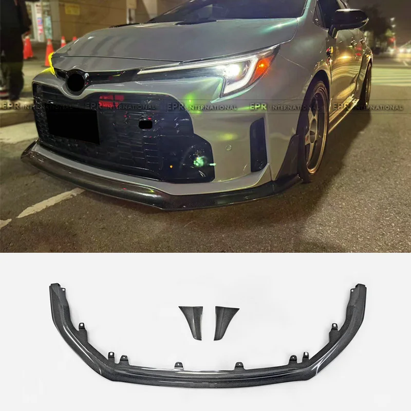 

Для Toyota Corolla GR GZEA14 EPA Type S 2022+ Передняя губа из углеродного волокна - Dry Carbon 2x2 Twill OEM Fit
