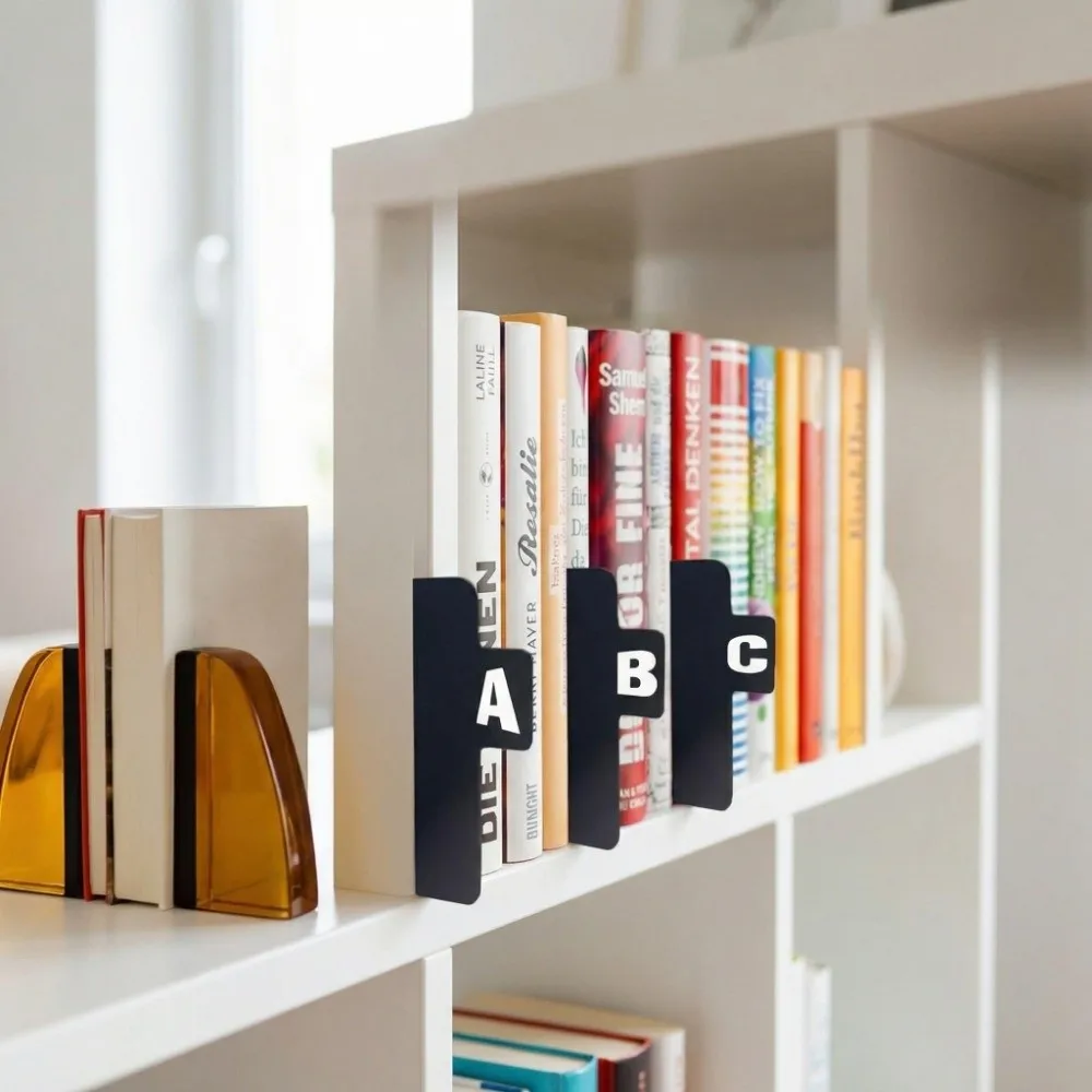 A-Z 26 Letters Alphabetical Labeling Bookmarks Label Stickers Plastic Dividers Alphabet Index Card Bookmarks Premium Feel
