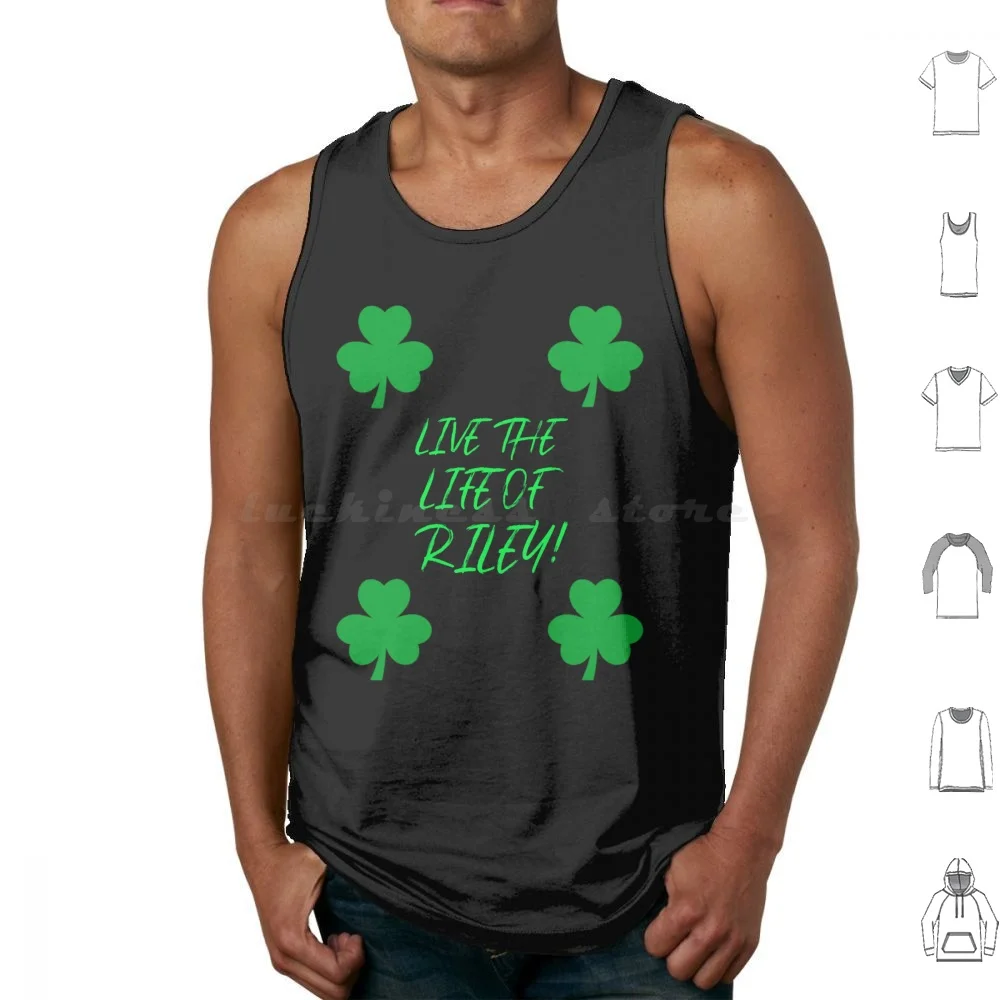 Live The Life Of Riley! Tank Tops Vest Sleeveless Riley Green Country Green Riley Music Country Music Singer Georgia There