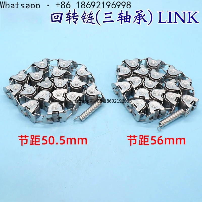 Escalator Slewing Chain Three Bearings Slewing Chain Elevator Handrail with Slewing Chain Pulley Group LINK17 Section