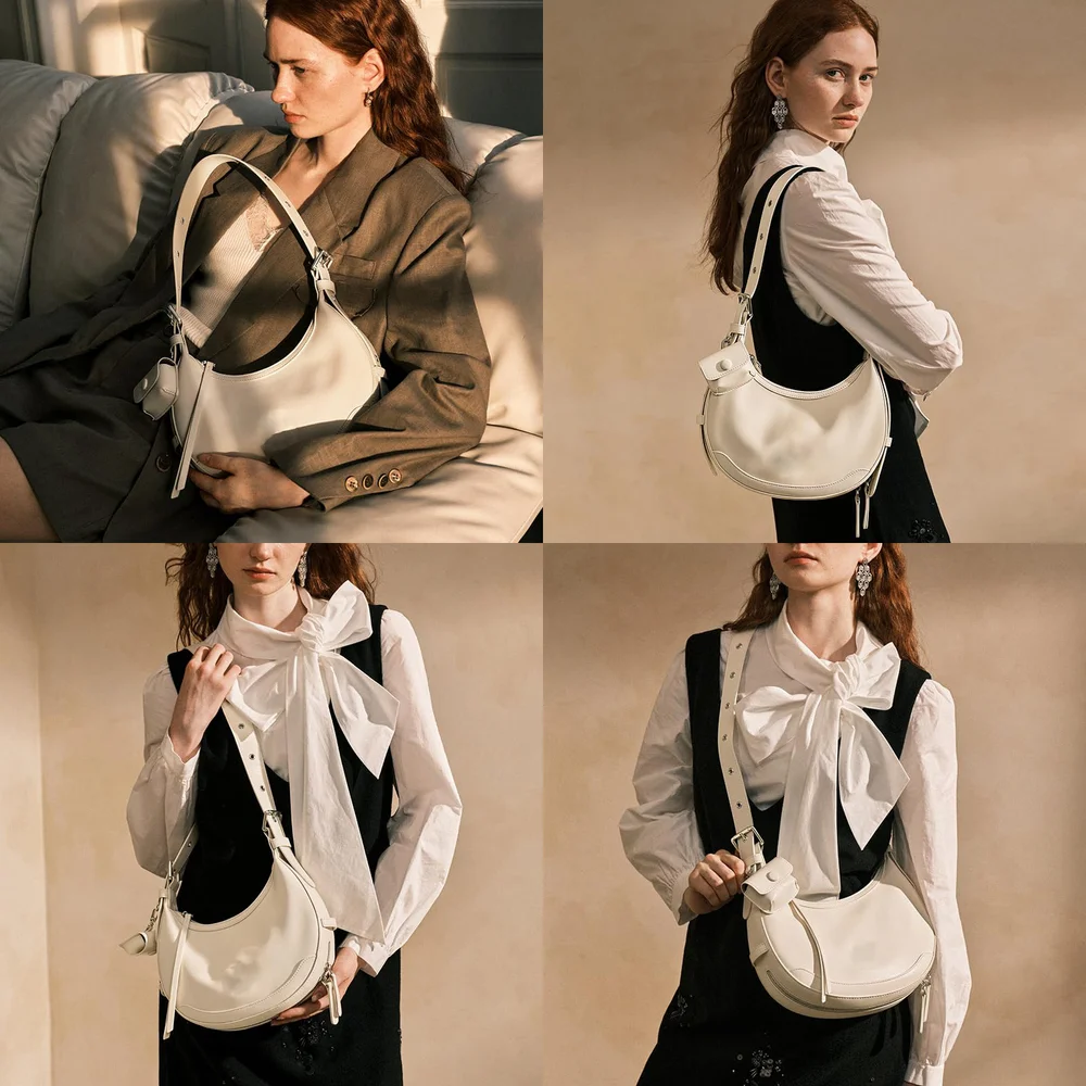 2025 جديد جودة عالية حقيبة تحت الإبط حقيبة كروسبودي حقيبة نسائية متعددة الاستخدامات سعة كبيرة ركاب قسط حقيبة كتف مفردة #2