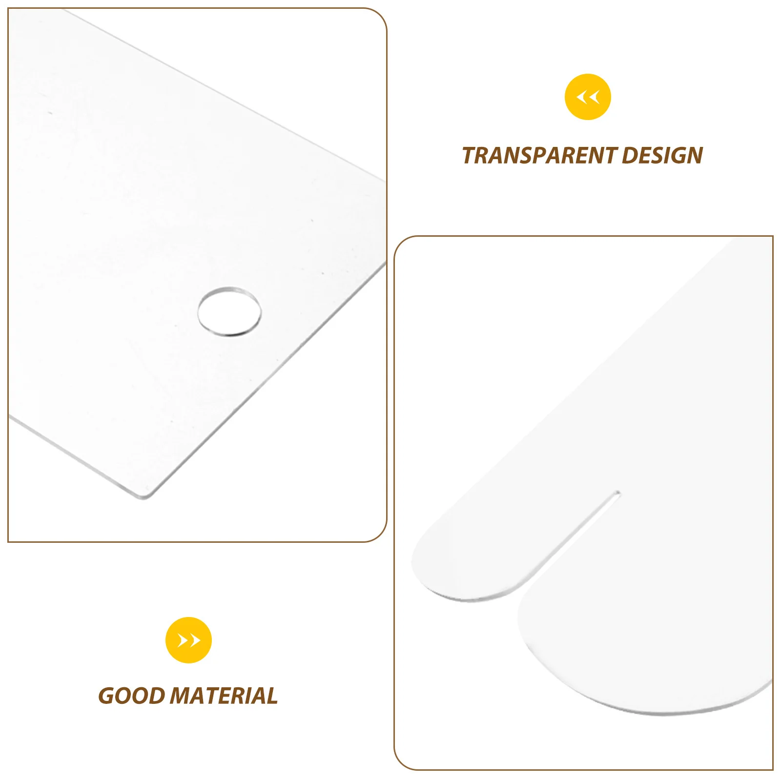 

2Pcs Sock Display Hanging Panel Durable Acrylic Hanging Board for Closet Socks Gloves Stockings Organizer Space Saving