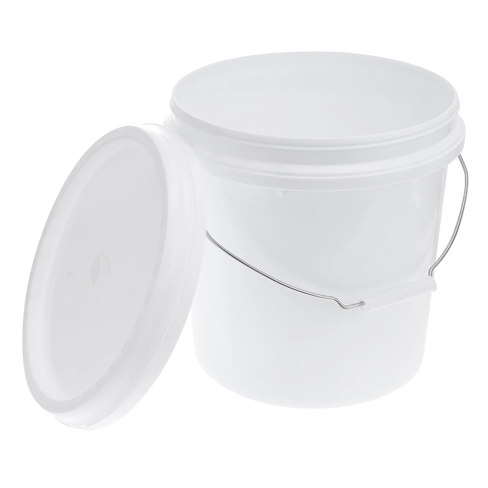 

Household Sealed Plastic Bucket Plastic Pail Paint Pail Utility Bucket with Handle Lid 5L Multi Purpose Storage