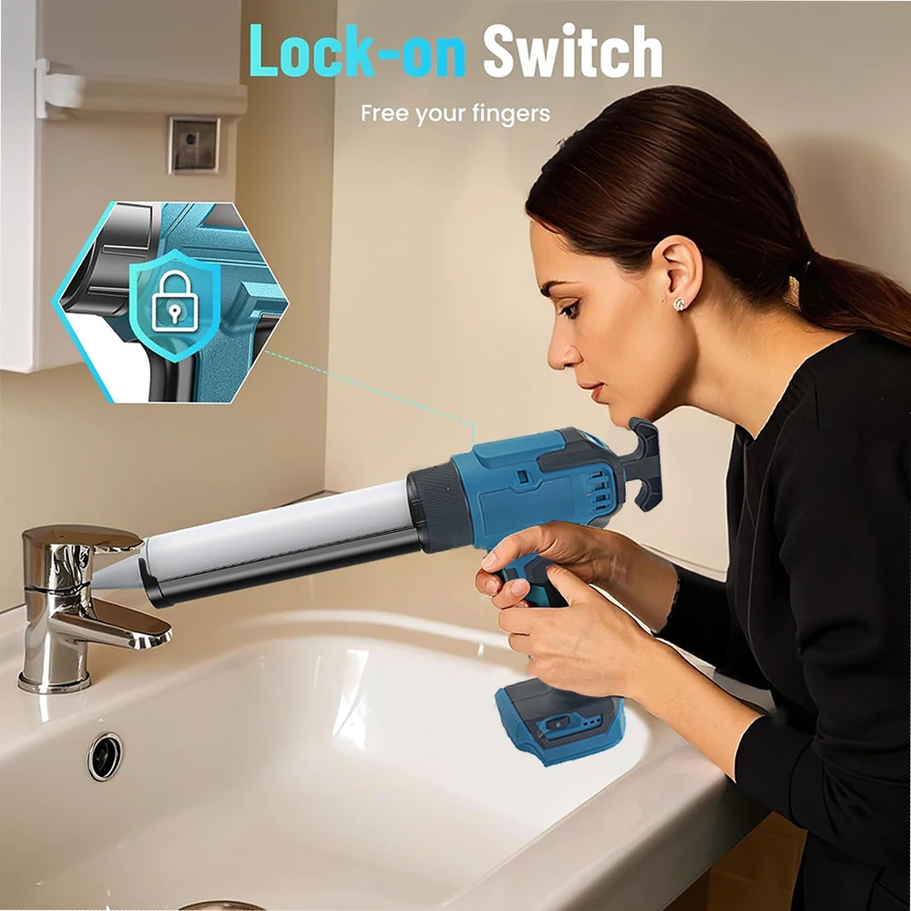 مسدس السد الكهربائي لماكيتا بطارية 18 فولت الاسمنت الزجاج لاصق الغراء ختم تسرب أداة مسدس غراء الزجاج اللاسلكي (لا بطارية)