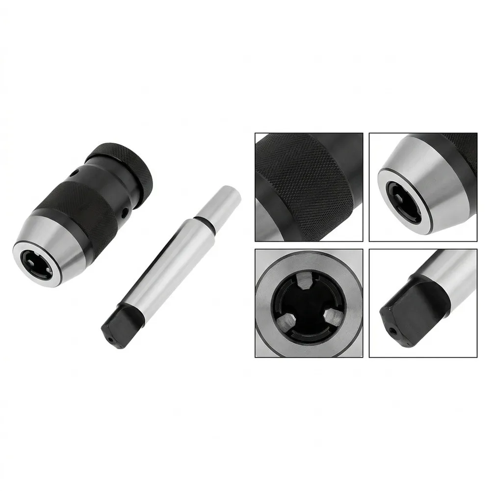 Keyless Drill Chuck 0.5-16mm MT3-B16 Taper Shank Quick/Release Metal Clamping Tool For Milling Drilling Machine Accessorie