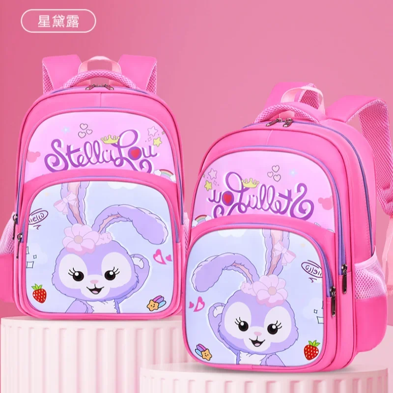 New Disney large-capacity student schoolbag cartoon print Lingna Belle children  lightweight burden-reducing waterproof backpack