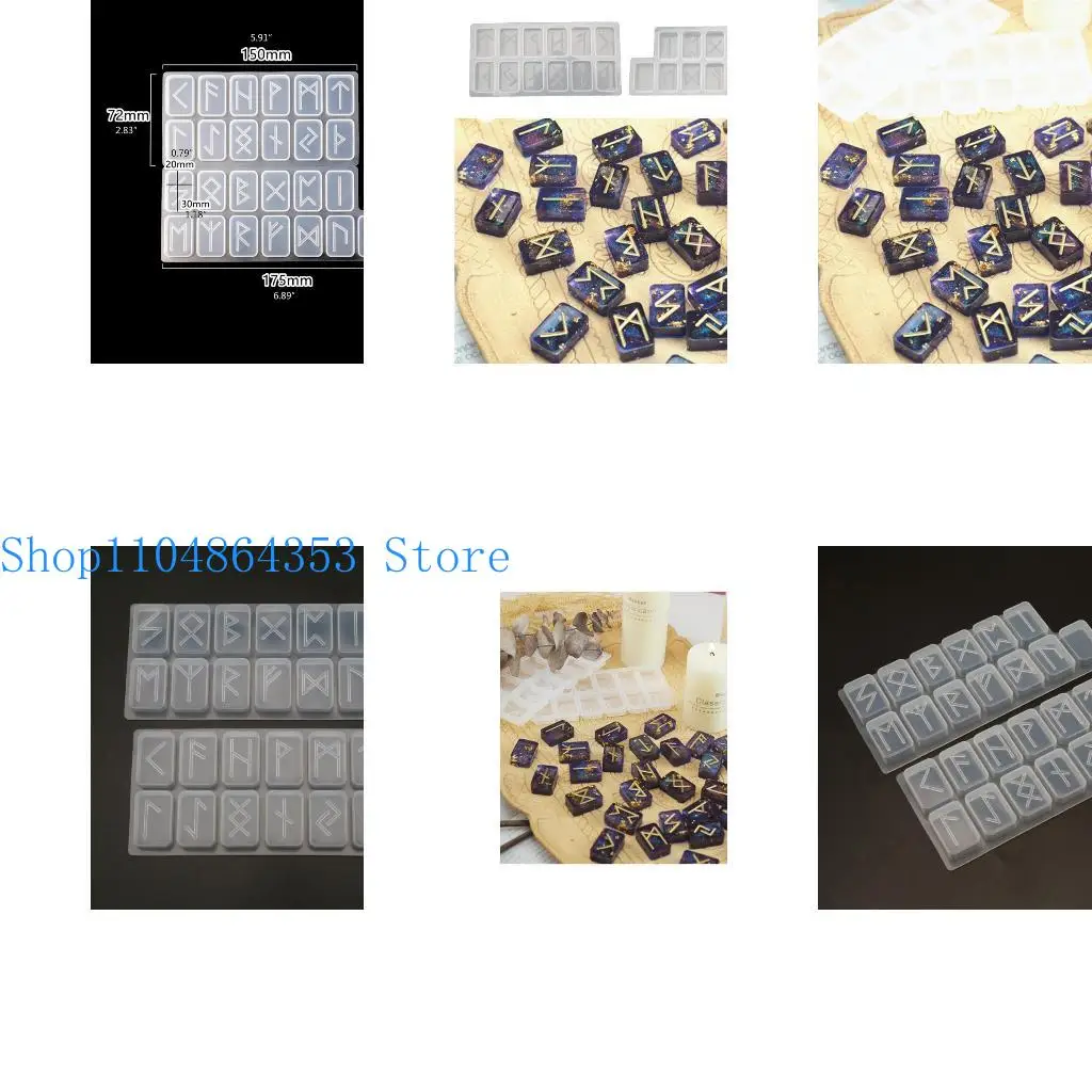 

652f руны смоля с рунами с эпоксидным литьем.