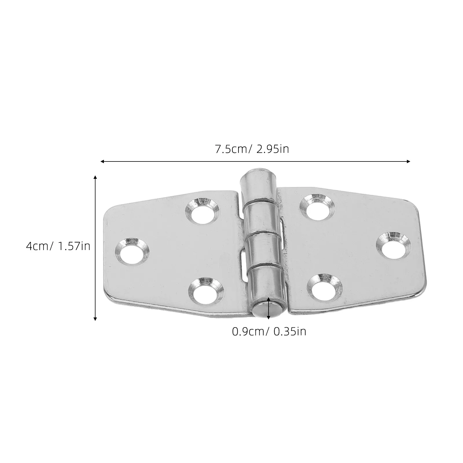 2Sets Stainless Steel Heavy Duty Marine Hatch Hinges Cap Cover Noise Vibration Reduction Boat Door Deck Hardware