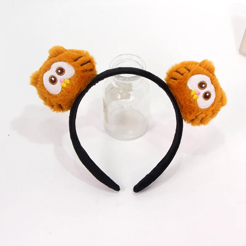 

New Cute Cartoon Garfield Headband Face Wash Makeup Press Hair Headband Activity Performance Headpiece Festival Gift