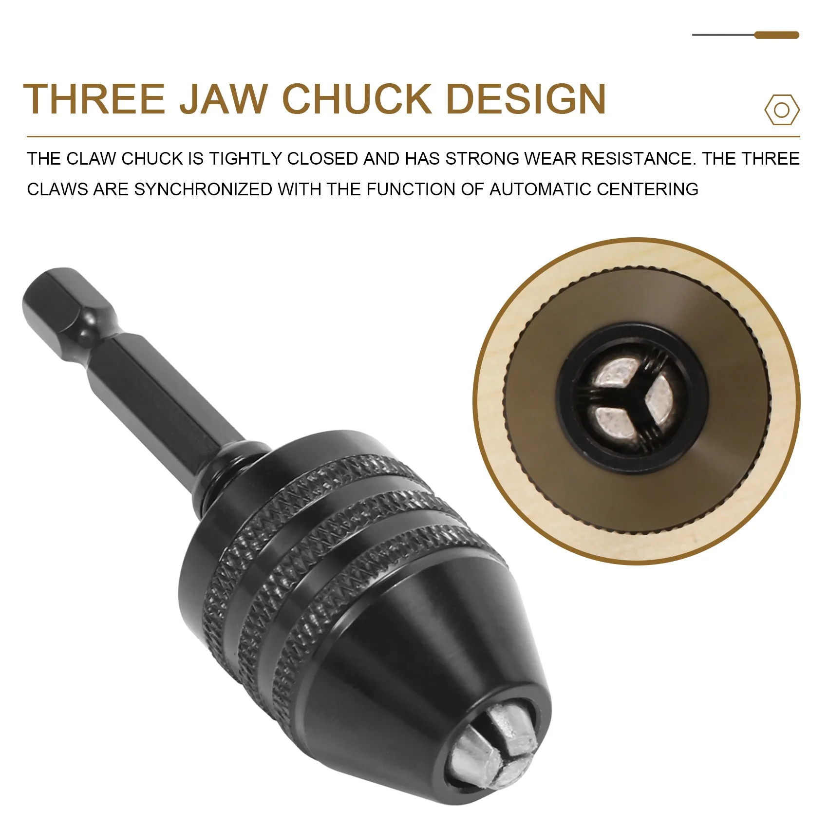 A27F-4PCS Drill Chuck Change Adapter, Keyless Chuck Conversion Tool Keyless Drill Chuck, Drill Adapter In 1/4 , 1/8 , 1/16