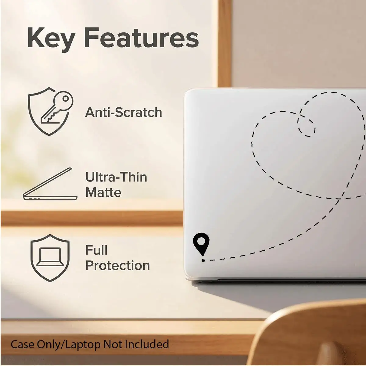 Case for MacBook,compatible with 13 Neo/13.3 Air/13.3 Pro/13.6Air/14.2 Pro/15Air/16.195Pro