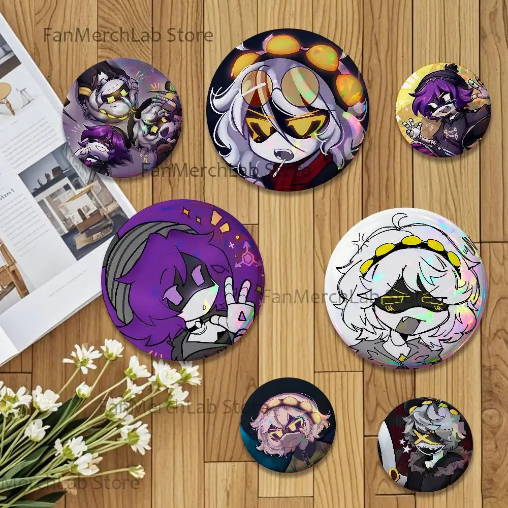 

M-Murder D-Drones Anime Creative Round Badge Button Pin Bag Decor Fans Collection Friends Gift Brooch