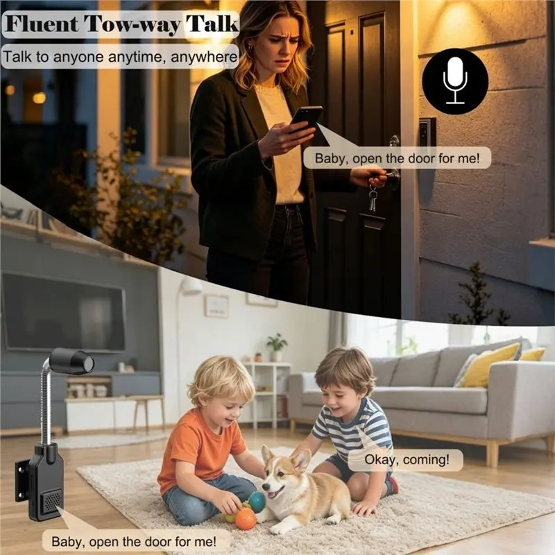 Motion Detection Enabled Mini Portable Flexible Gooseneck Wifi Security Camera Supports Local Cloud Storage Surveillance Cam