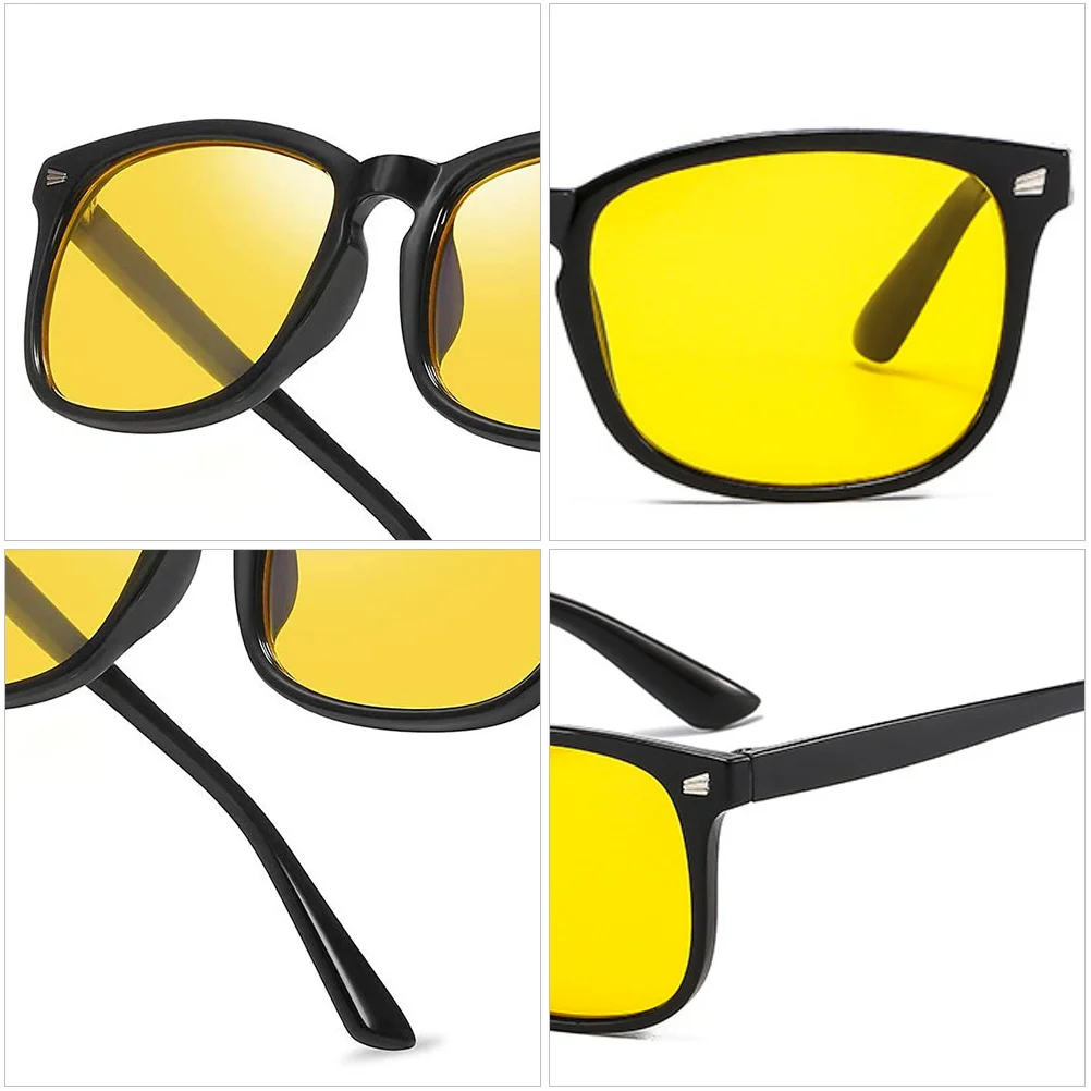 

2Pcs Blue Light Blocking Glasses Durable Square Frame Retro Style for Gaming Computer Reading Watching Devices