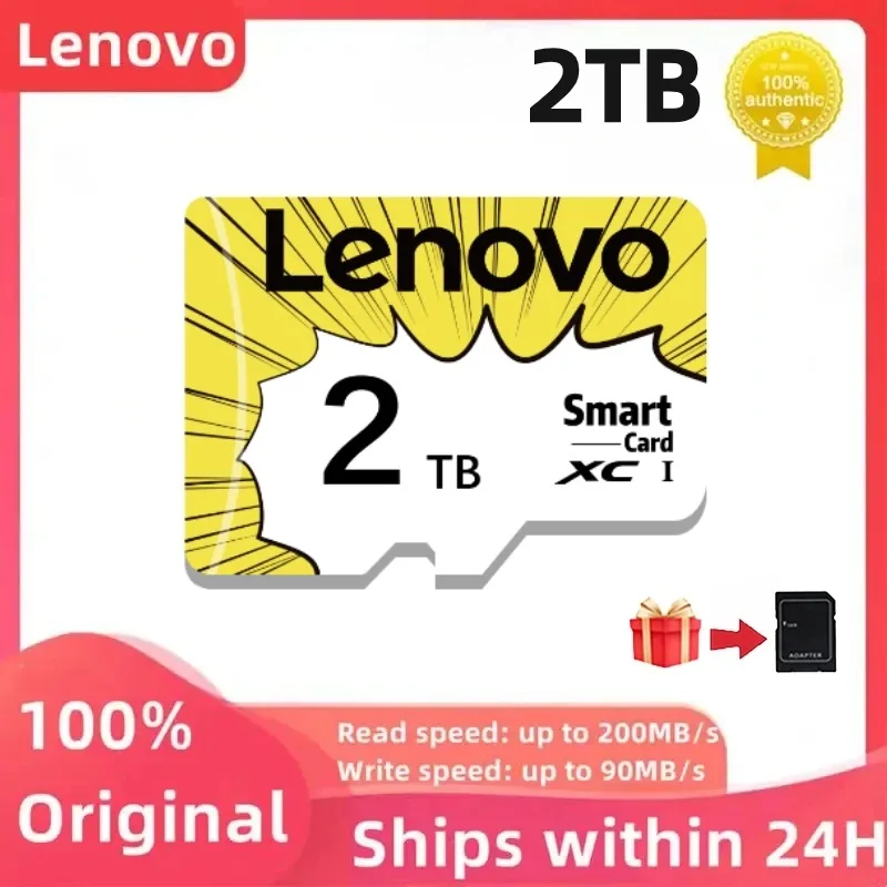 Lenovo карта памяти, 512 ГБ, SD-карта, класс 10, 128 ГБ