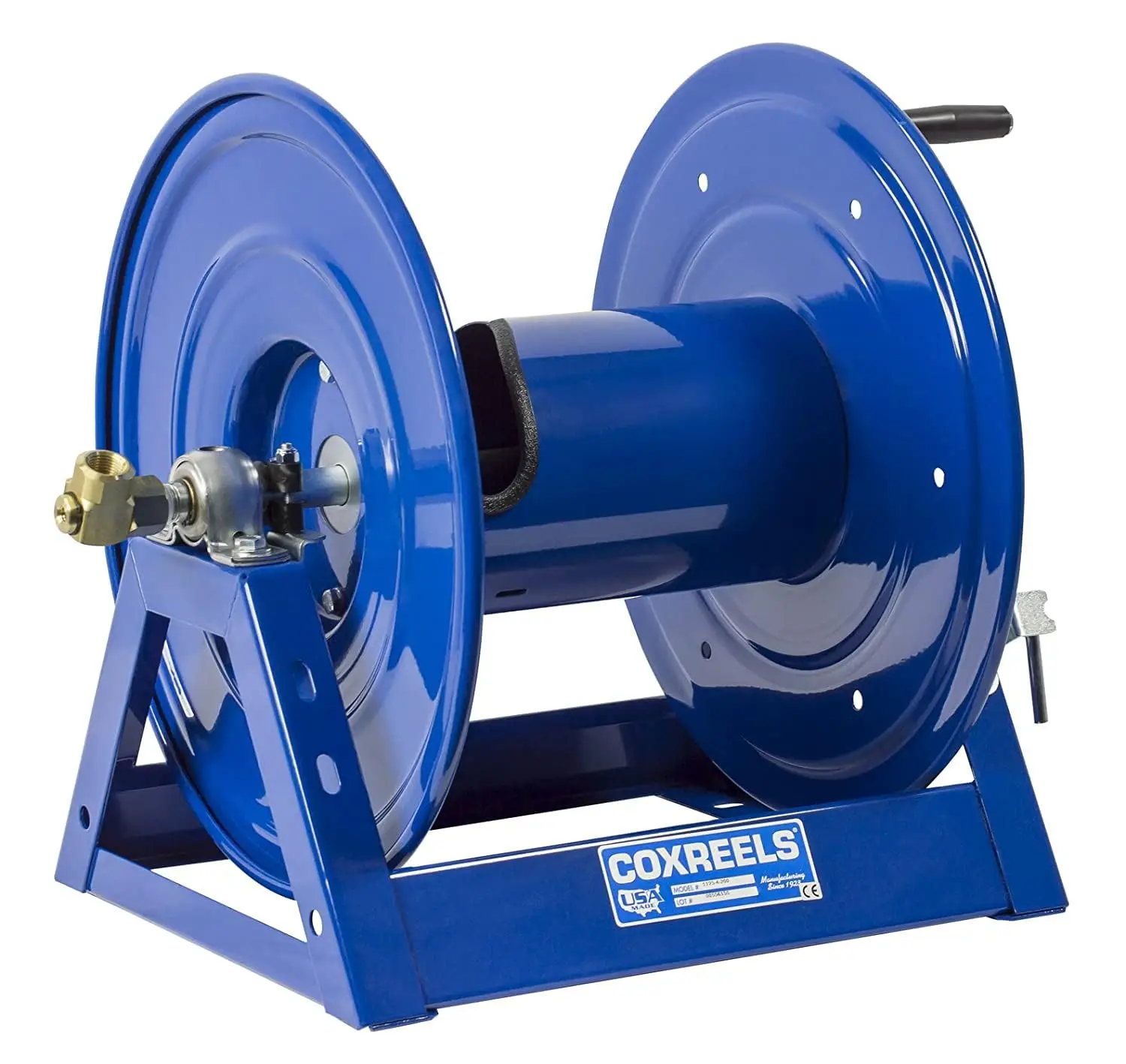 Coxreels 1125-5-50 Hand Crank Steel Hose Reel - 3,000 Psi - Holds 3/4