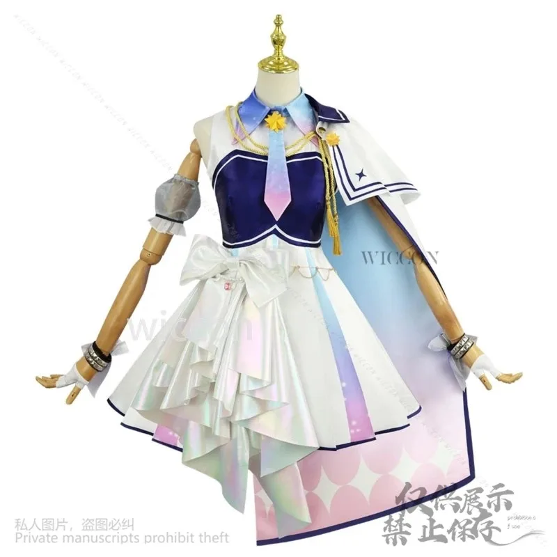 

COSda@Anime Virtual YouTuber Cosplay VTuber Hosimati Suisei Hololive Costume Holo Cutecore live Idol Stage Lolita Dress Wigs Cus