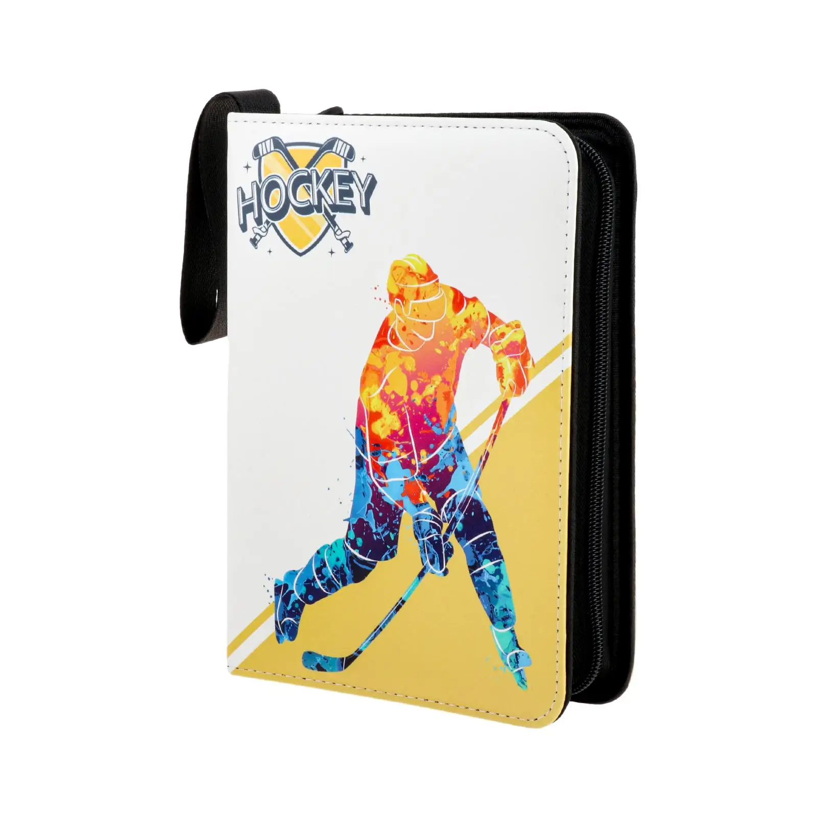 Hockey Card Binder with Sleeves Multipurpose Collector Storage Album for TCG Cards Game Cards Baseball Sport Cards Football