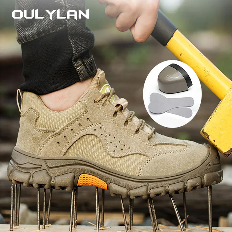 Men Safety Protective Shoes for Electric Welder Insulated Anti Scalding Work Shoes Outdoor Anti Slip Hiking Sneakers Steel Toe