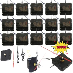 1 ~ 10PCS Mute Quartz Wandklok Bewegingsmechanisme + Handen Naalden Kit Praktische Beweging Reparatie Reparatie Onderdelen Replacem