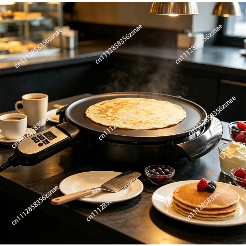 16 Inch Electric Mitad Mogogo Injera Griddle,1700W 220V 60Hz Non‑Stick Crepe Pancake Maker for Ethiopian Flatbread