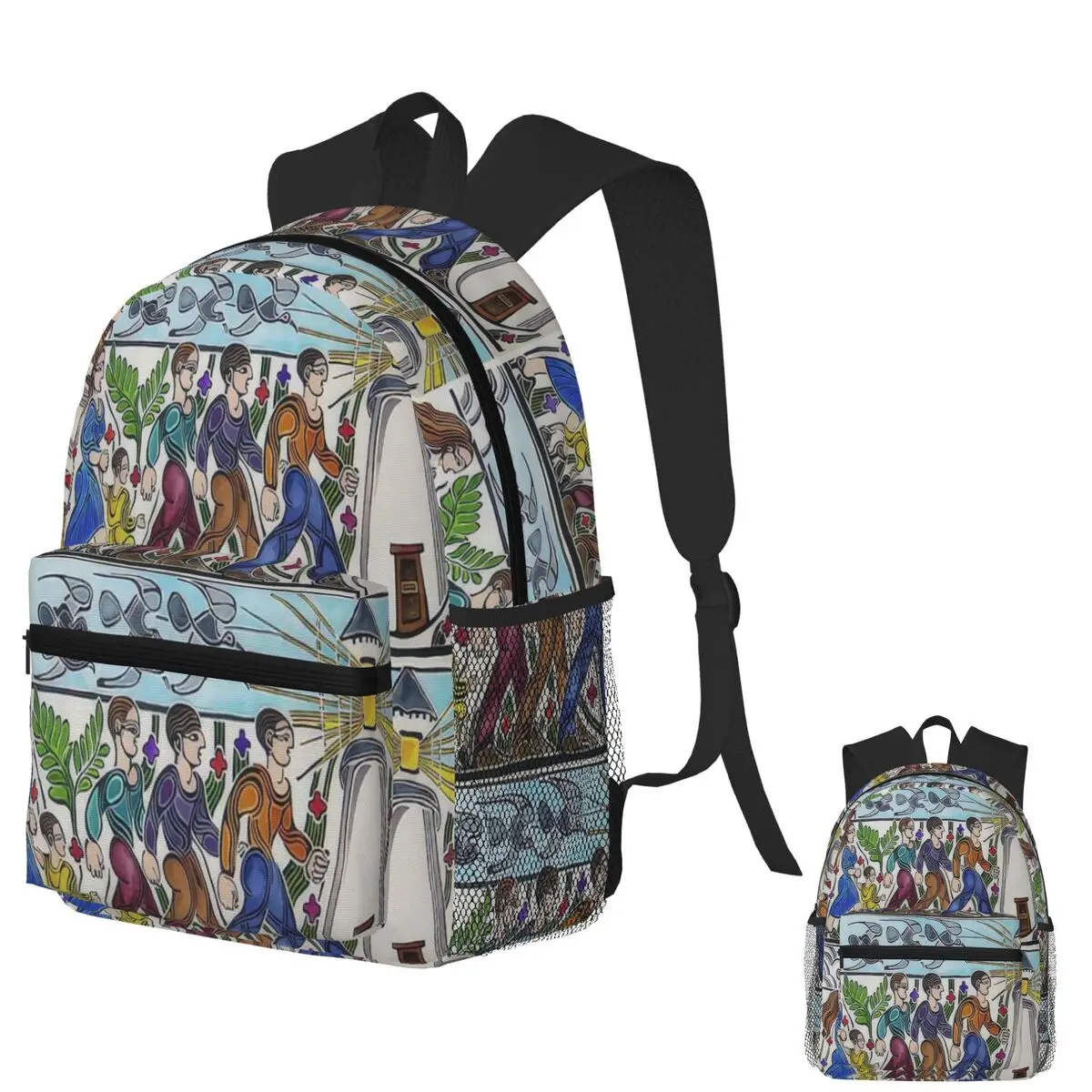 

Walter Anderson Backpack Daypack Large Capacity Boys Girls BookBag School Bag Shoulder Bags for Men Women