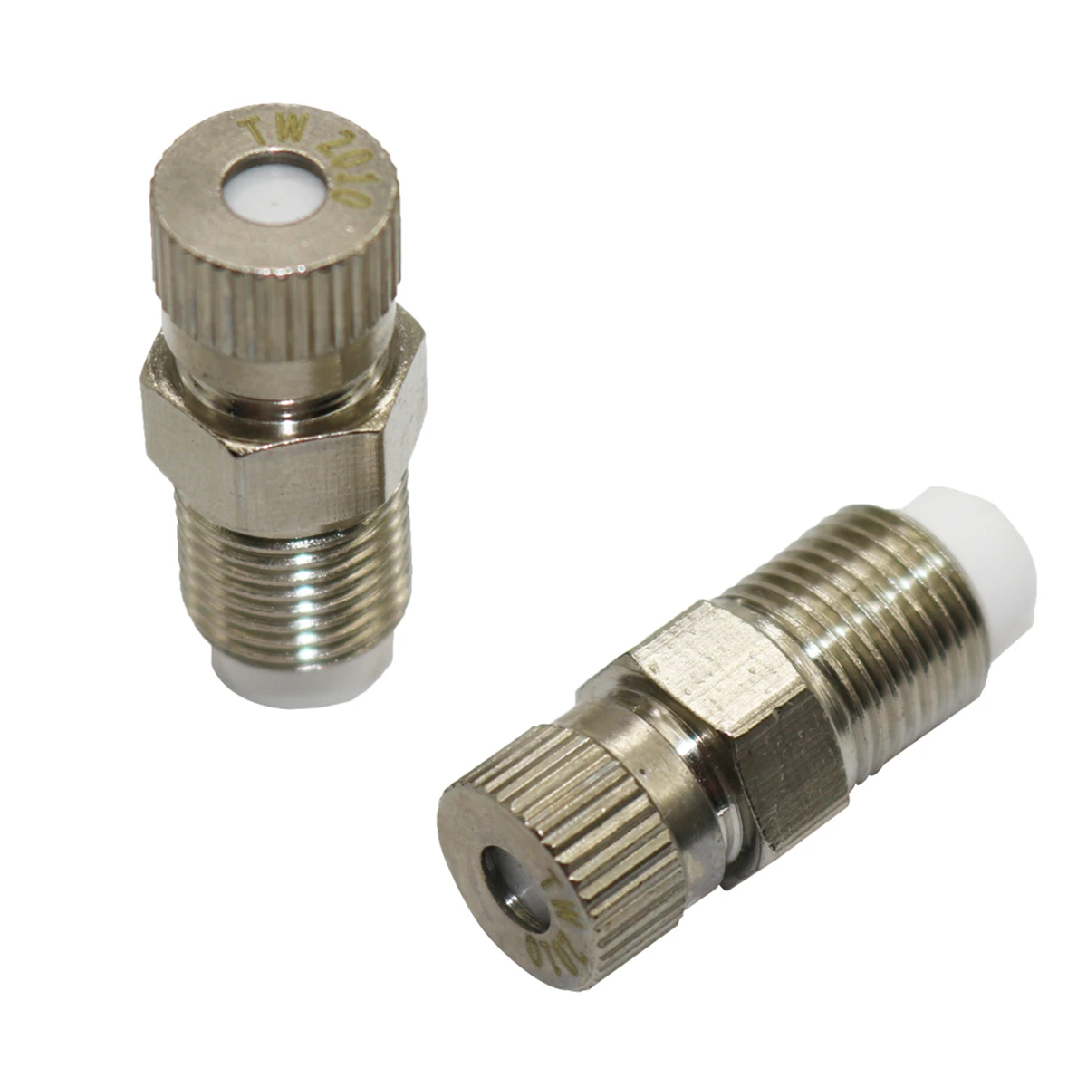0.1-0.6mm Atomization Nozzle Copper High-Pressure Mist Nozzle Garden Greenhouse Irrigation Fogging Cooling Sprinkler Head 5Pcs