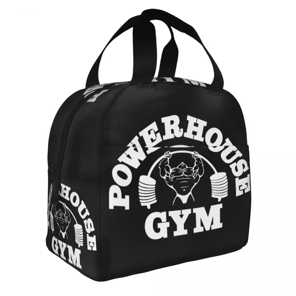 Powerhouse Gym Logo Insulated Lunch Bags for Camping Travel Bodybuilding Fitness Resuable Cooler Thermal Bento Box