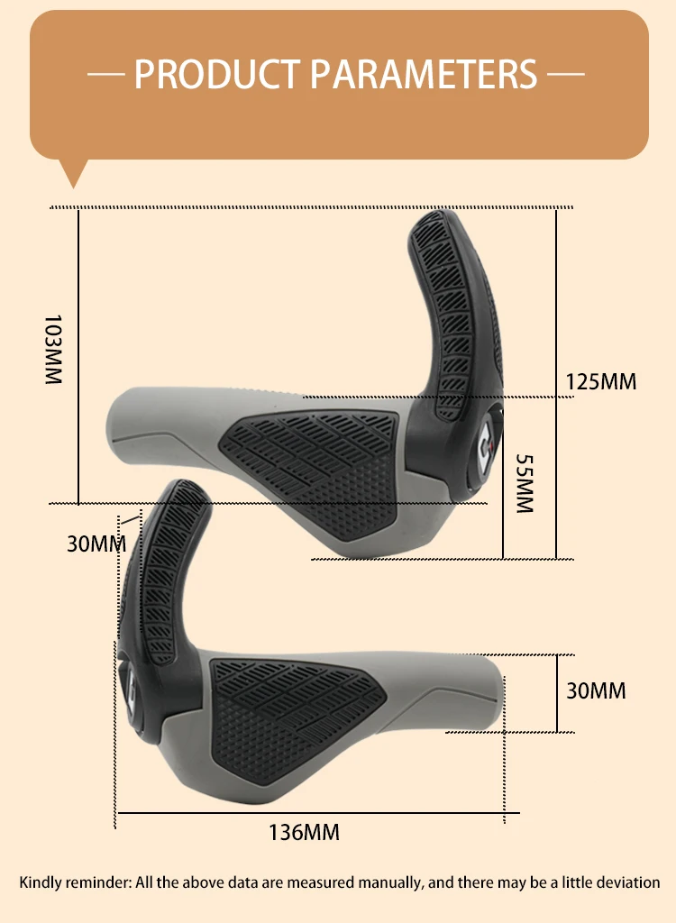ODI GP3-Pro MTB-Griffe, ergonomisch, bequem, Gummi/Eiche, Mountainbike-Lenkerabdeckungen mit großem Polster zum Festrasten für Rennräder – Detail 20